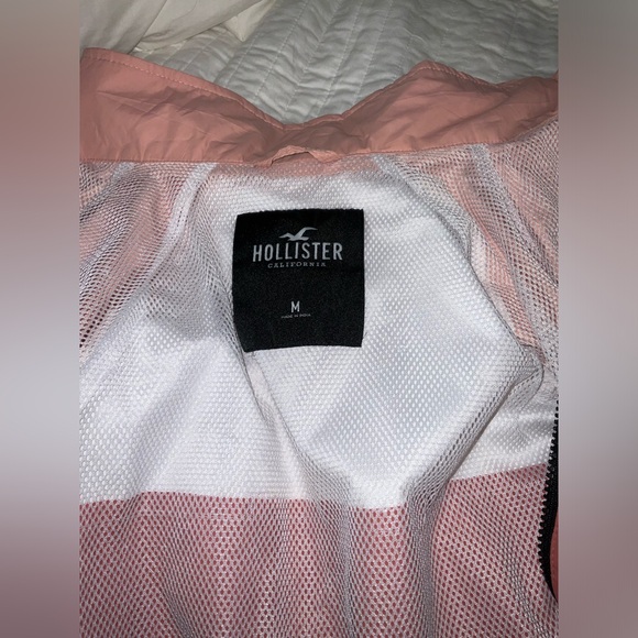 HOLLISTER Pink Hooded Jacket size M - Picture 5 of 7